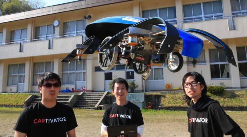 Japanese engineers working on flying car