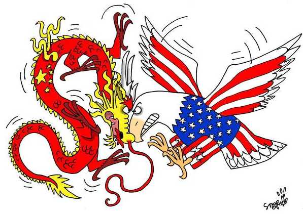 US China trade war loom