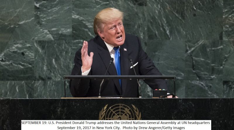 Trump addresses in United Nations