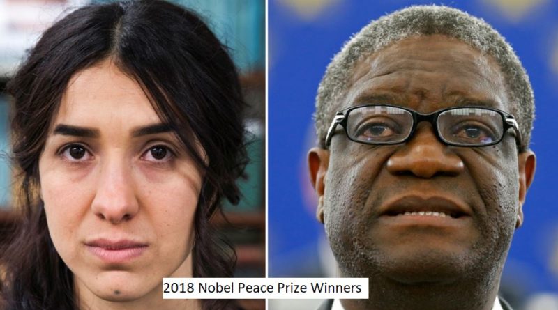 A doctor and Yazidi survivor win Nobel Peace Prize