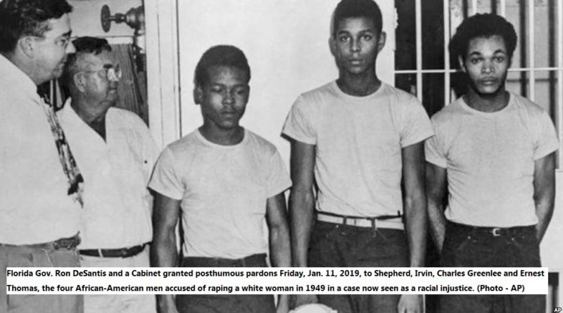 4 US men receive pardons 70 years later