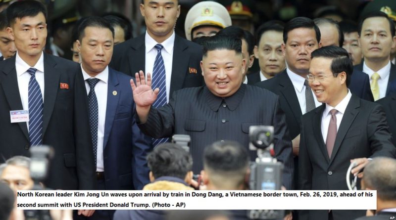 Kim arrives Vietnam for summit with Trump