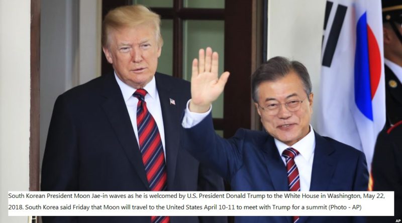 S Korea’s Moon and Trump to meet