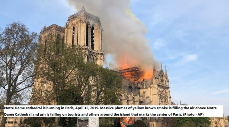 Notre Dame cathedral fire now under control