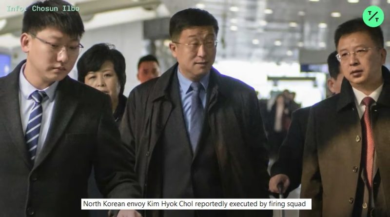 North Korean envoy Kim Hyok Chol reportedly executed by firing squad