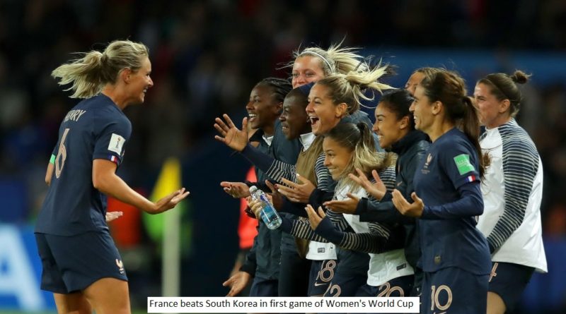 France beats South Korea in first game of Women's World Cup