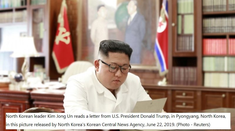 Kim Jong Un praises letter form Trump