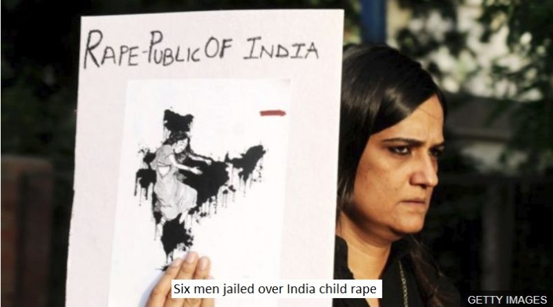Six men jailed over India child rape