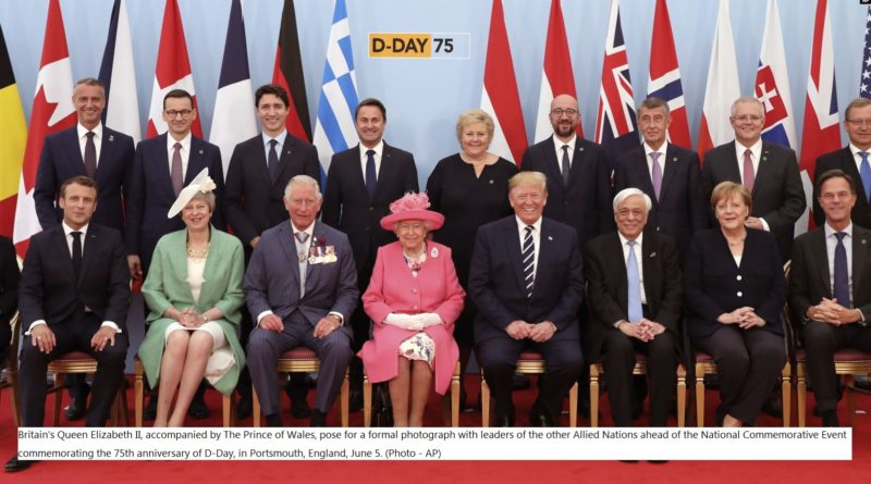 Trump and the Queen Elizabeth join D-Day ceremonies
