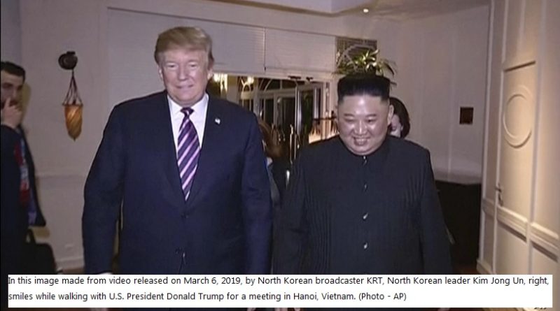 Trump said N Korea talks doing great but N Korea disagree