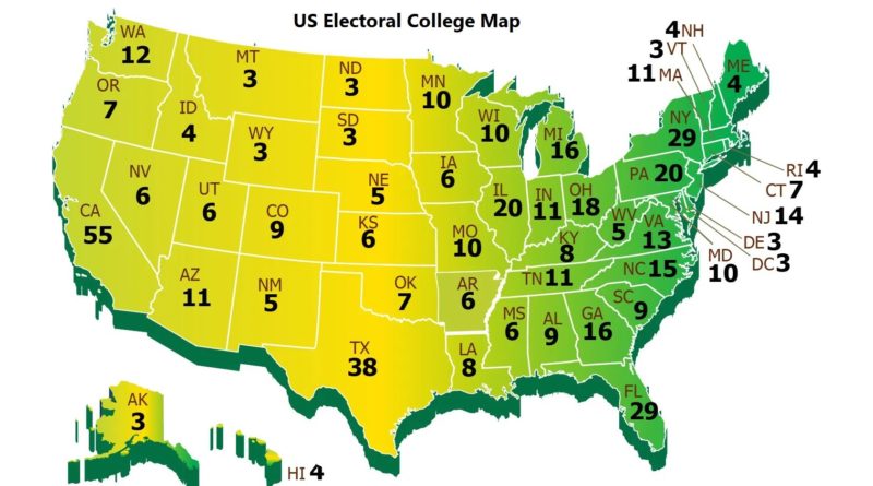 Electoral College Map USA
