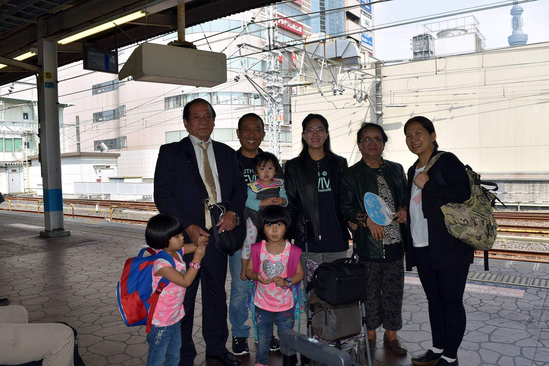 With Rev. Lawm Bik at Kinshicho Station Tokyo